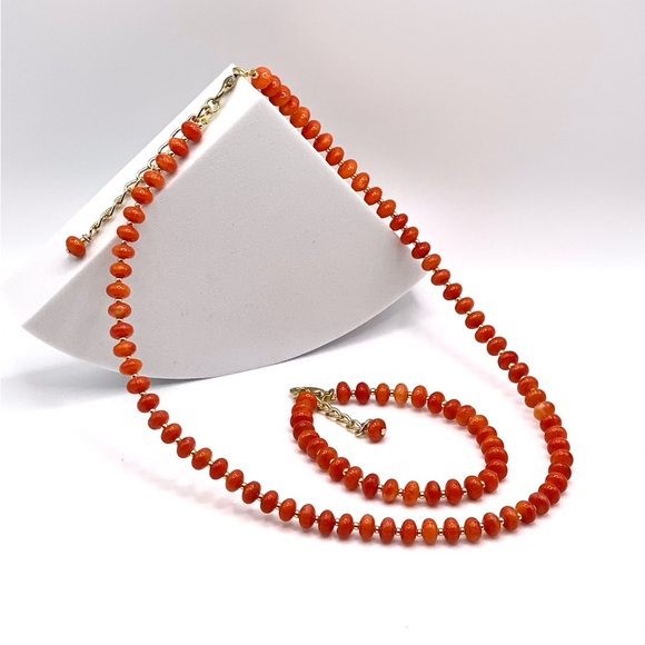 Coral Gemstone Necklace/Choker - Picture 6 of 8